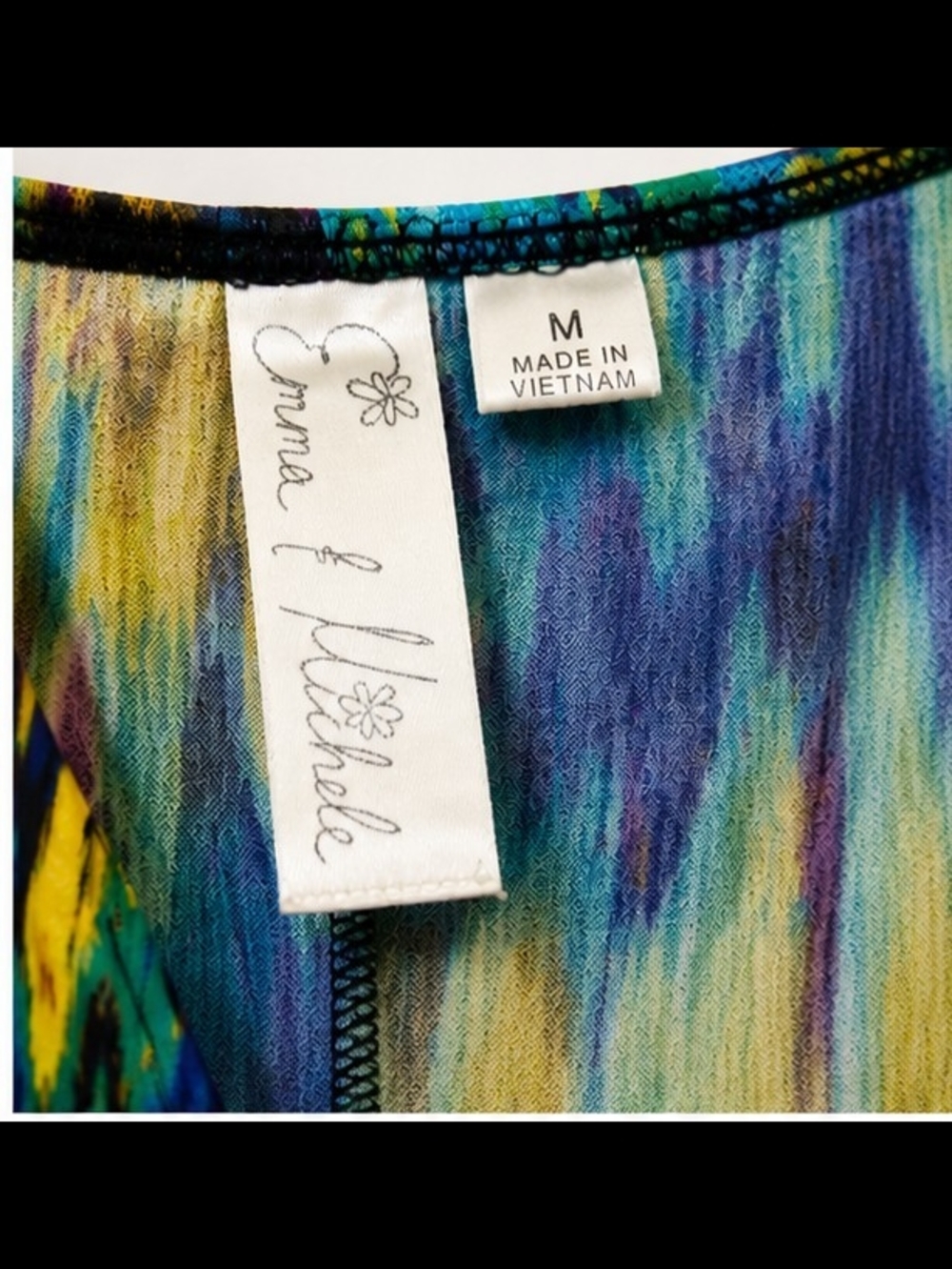 Emma & Michele Multicolor V-Neck Dress - Picture 2 of 4